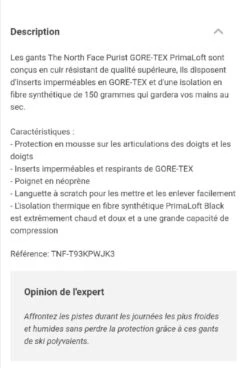 The North Face Purist GTX Primaloft -Camp Sider Soldes 4 331